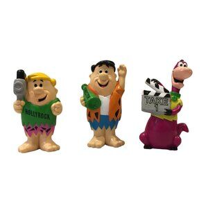 Flintstones HOLLYROCK Vinyl Characters 1992 Barney Fred Dino Take One Set of 3